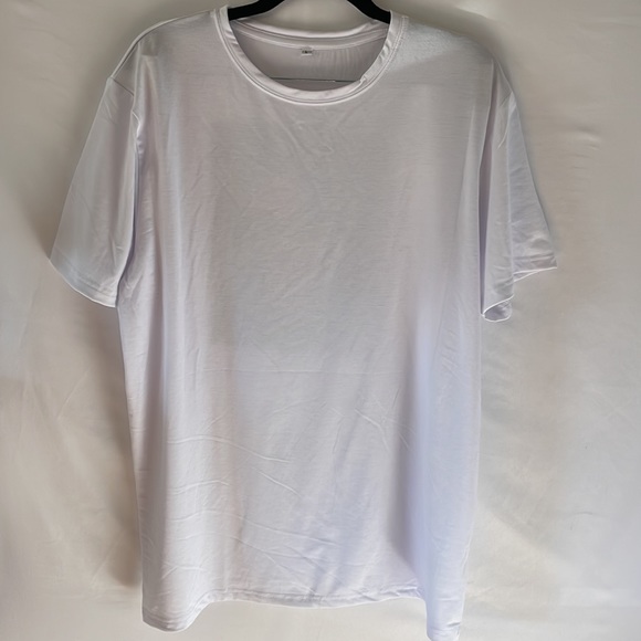 Cricut handmade graphic tee white shirt sleeve T-shirt skull and flag size large - Picture 3 of 3